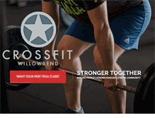 Tablet Screenshot of crossfitwillowbend.com
